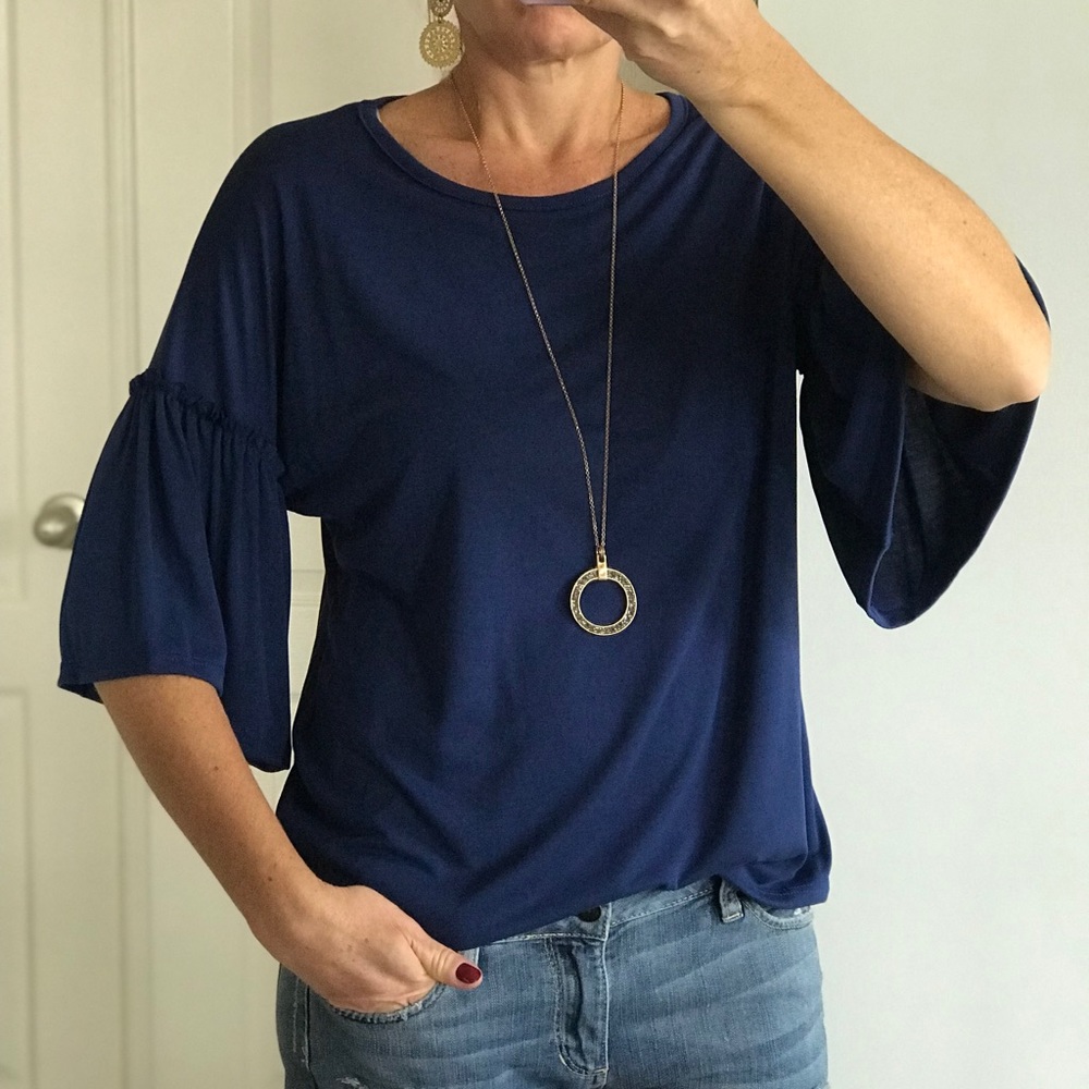 Blue Bell Sleeve Top - Picture 5 of 7